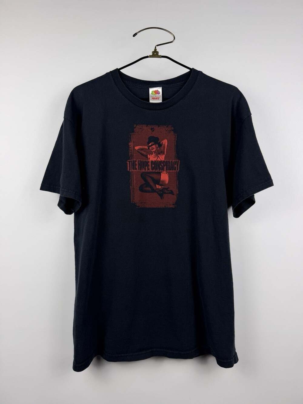 Vintage 2000’s The Hope Conspiracy Pinup Girl Shirt Boston Hardcore XL 24x30